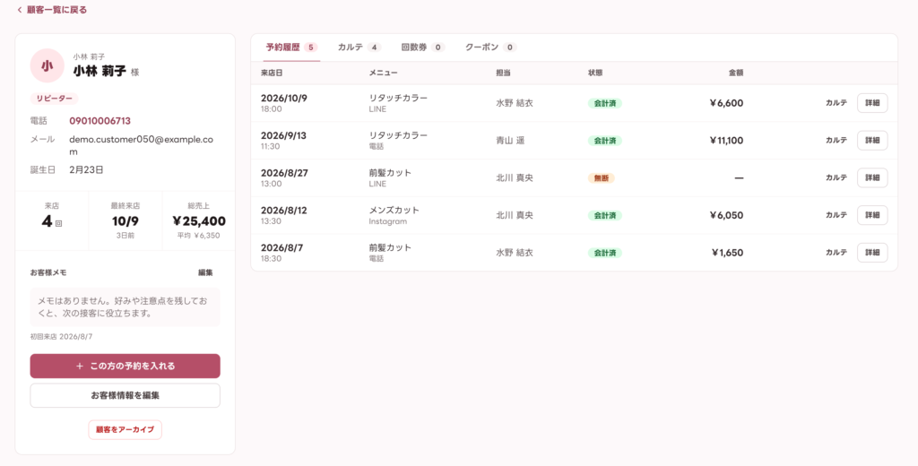 顧客詳細